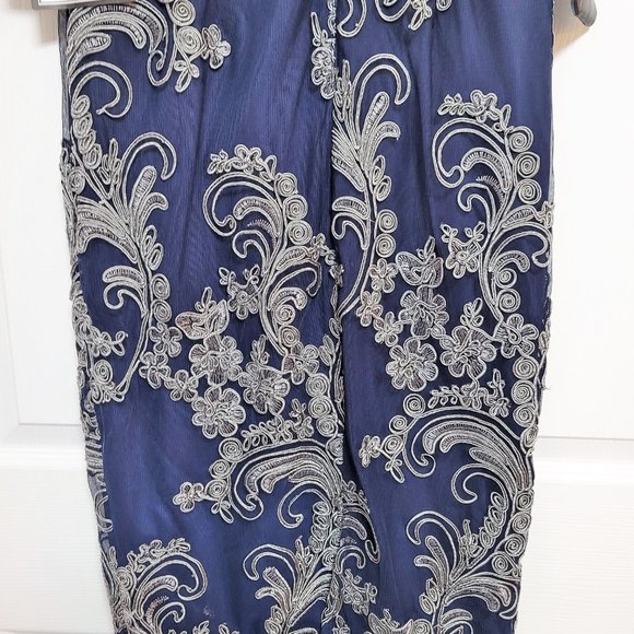 JS Collections Soutache-Trim Midi Dress / Wedding/ - Picture 7 of 9